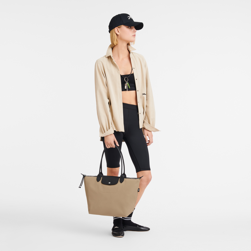 Longchamp Le Pliage Energy Bolso shopper L Lona reciclada - Arcilla Ofertas de temporada