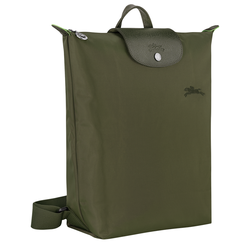 Longchamp Le Pliage Green Mochila M Tela - Bosque Rebajas de fin de temporada