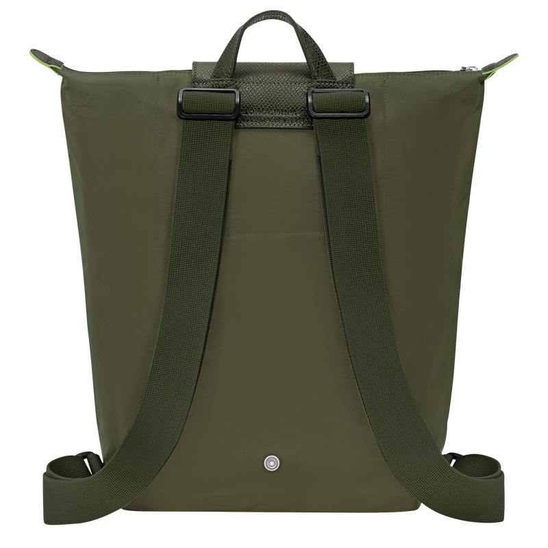 Longchamp Le Pliage Green Mochila M Tela - Bosque Rebajas de fin de temporada