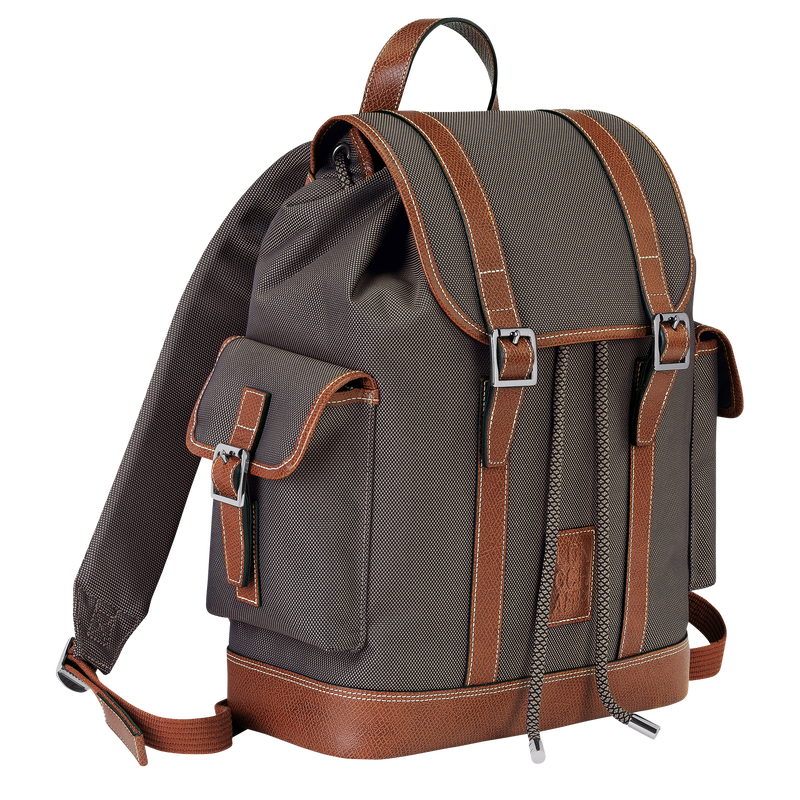 Longchamp Boxford Mochila Lona reciclada - Marrón En línea