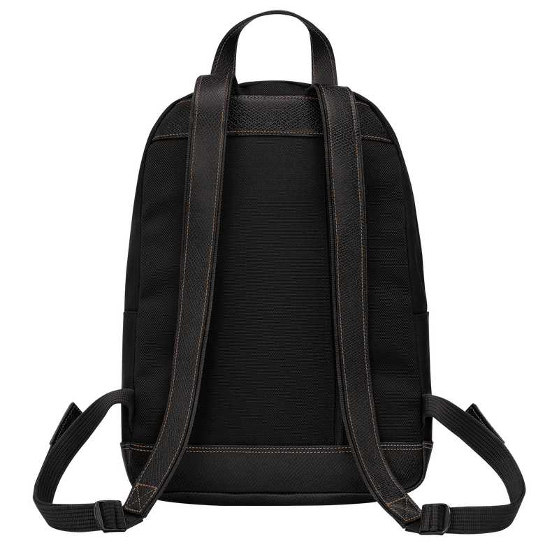 Longchamp Boxford Mochila Lona reciclada - Negro Outlet