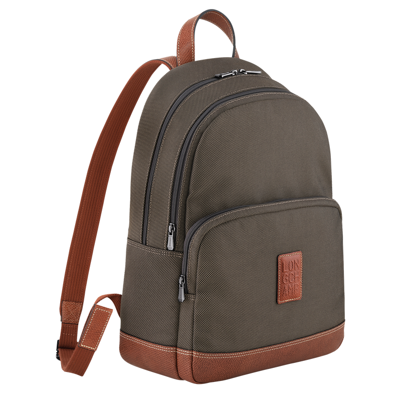 Longchamp Boxford Mochila Lona reciclada - Marrón Outlet online