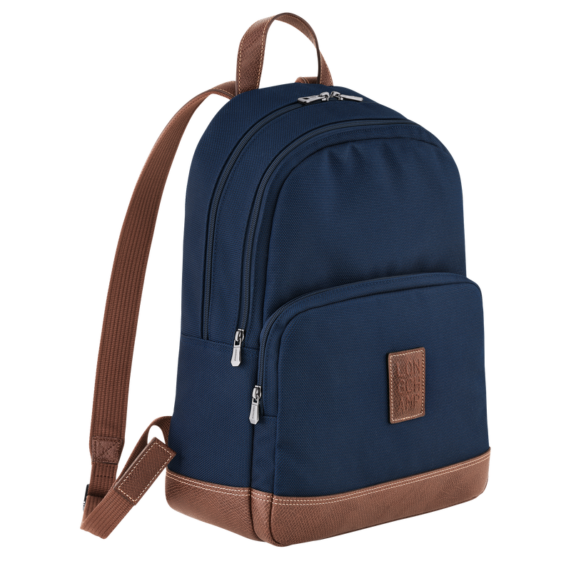 Longchamp Boxford Mochila Lona reciclada - Azul Rebajas