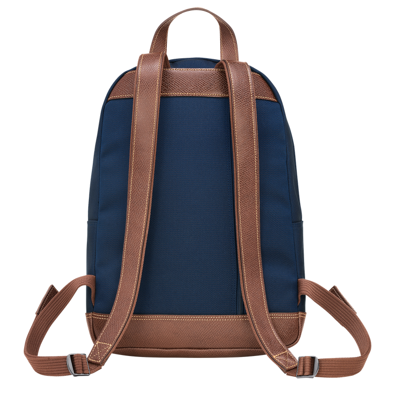 Longchamp Boxford Mochila Lona reciclada - Azul Rebajas
