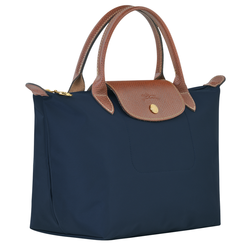 Longchamp Le Pliage Original Bolso con asa superior S Lona reciclada - Azul Marino Venta caliente