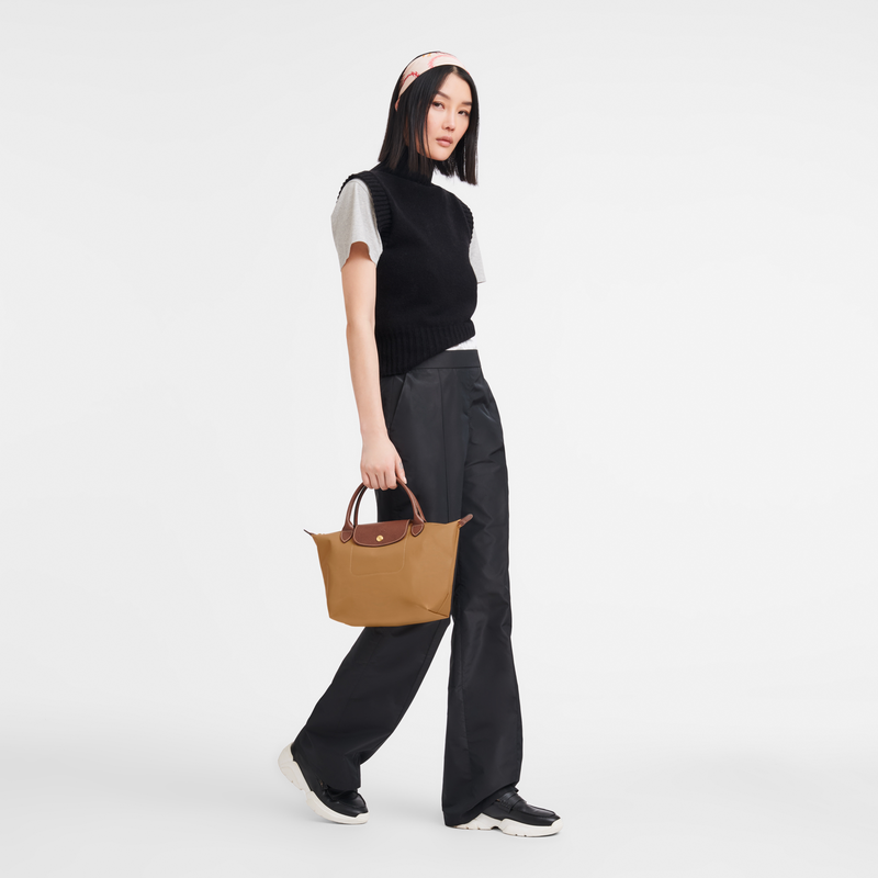 Longchamp Le Pliage Original Bolso con asa superior S Lona reciclada - Ante Gran oferta