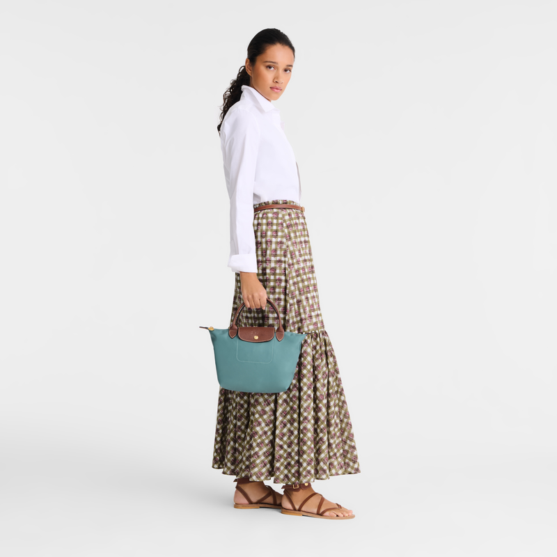Longchamp Le Pliage Original Bolso con asa superior S Lona reciclada - Eucalipto Rebajas de fábrica