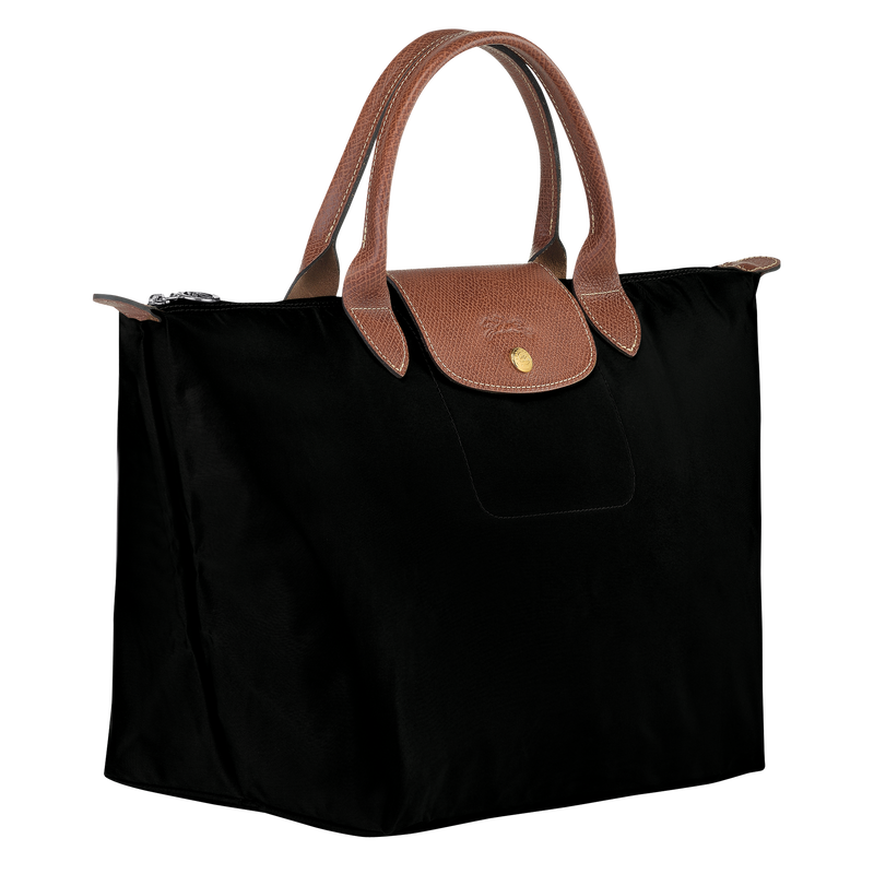 Longchamp Le Pliage Original Bolso con asa superior M Lona reciclada - Negro Ventas relámpago
