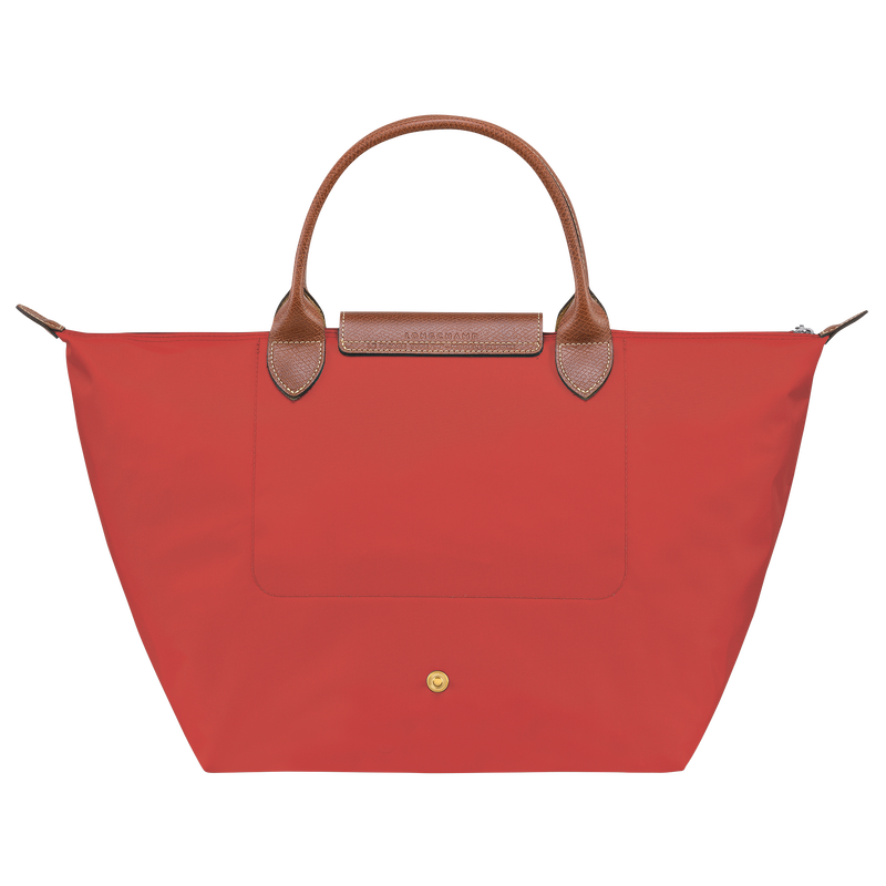 Longchamp Le Pliage Original Bolso con asa superior M Lona reciclada - Tomate Rebajas online