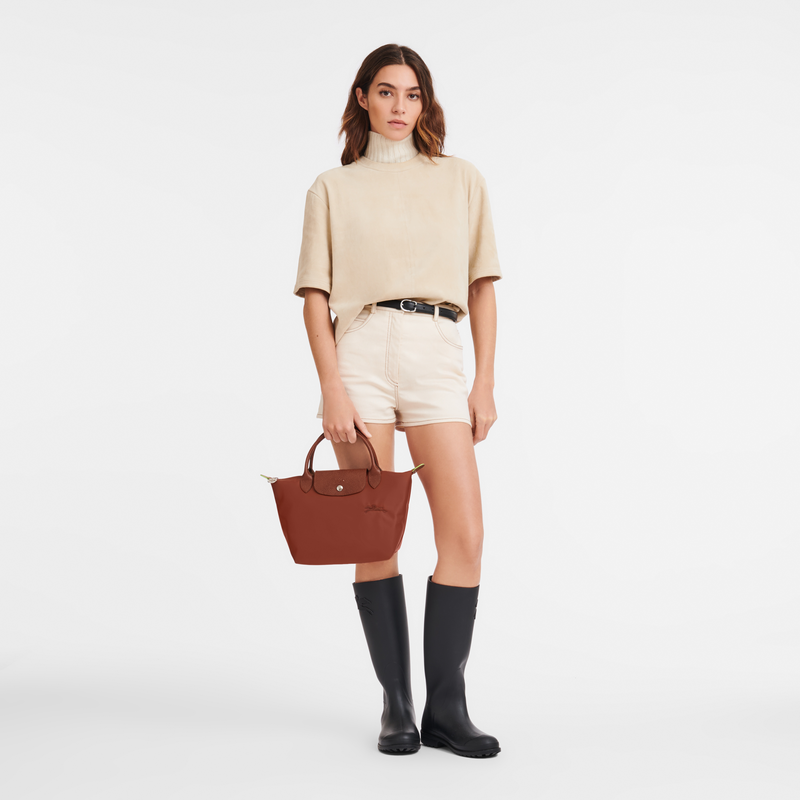 Longchamp Le Pliage Green Bolso con asa superior S Lona reciclada - Castaño COMPRAR AHORA