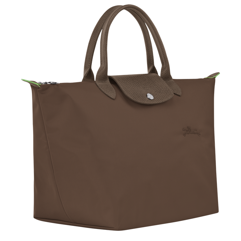 Longchamp Le Pliage Green Bolso con asa superior M Lona reciclada - Tierra Solo hoy
