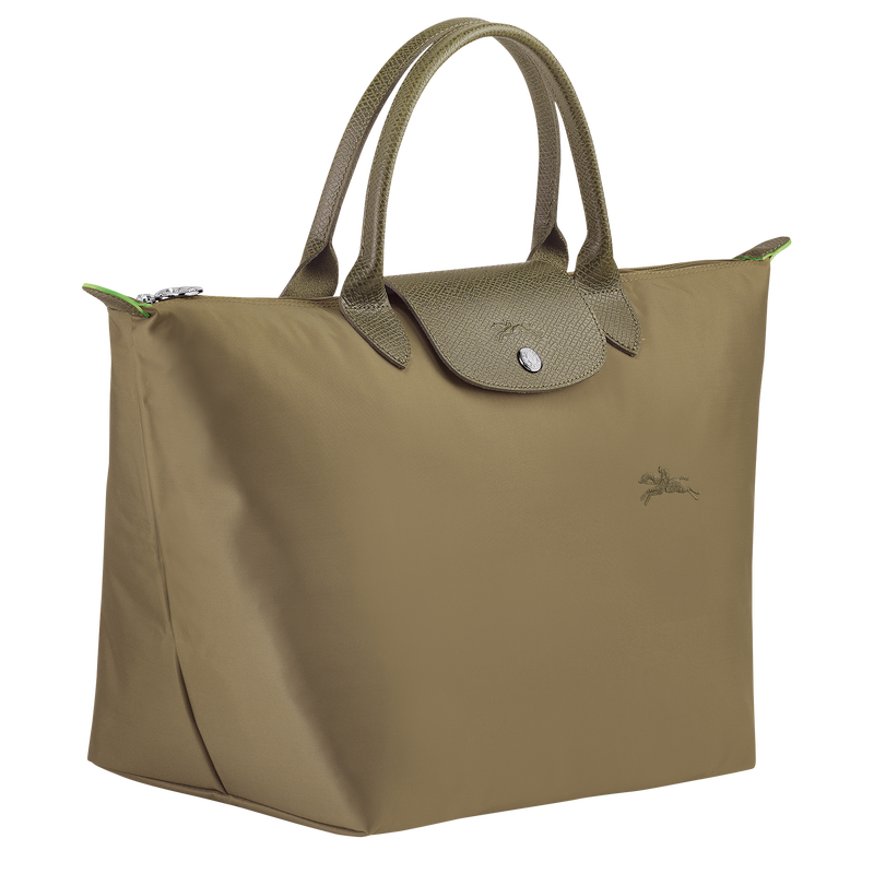 Longchamp Le Pliage Green Bolso con asa superior M Lona reciclada - alcachofa Oferta especial de fábrica