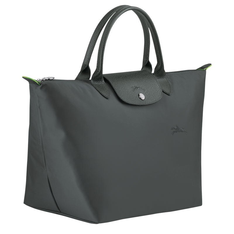 Longchamp Le Pliage Green Bolso con asa superior M Lona reciclada - Grafito Promoción trimestral