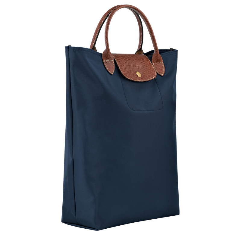 Longchamp Le Pliage Original Bolso shopper M Tela - Azul Marino Liquidación