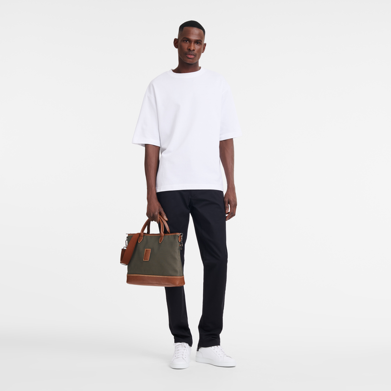 Longchamp Boxford Maletín S Lona reciclada - Marrón En oferta