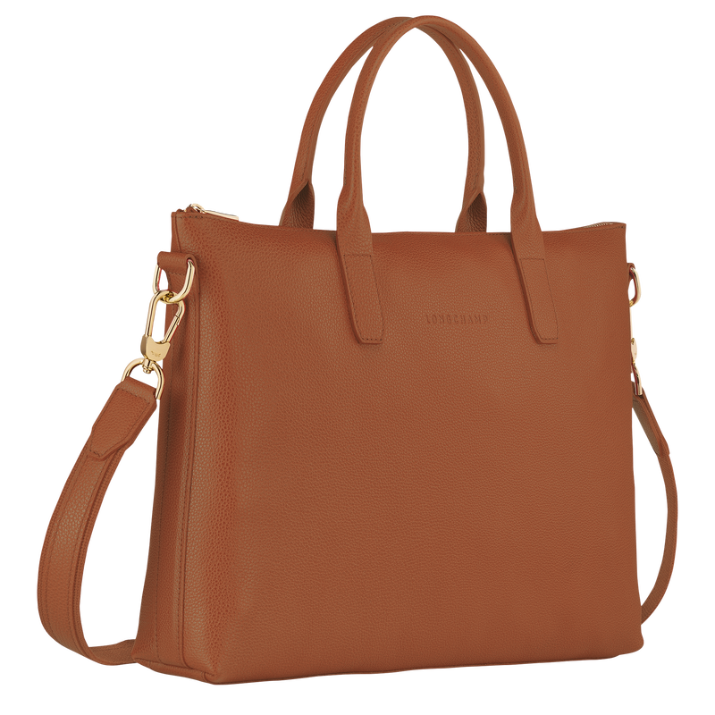 Longchamp Le Foulonné Maletín S Cuero - Caramelo Oferta exclusiva