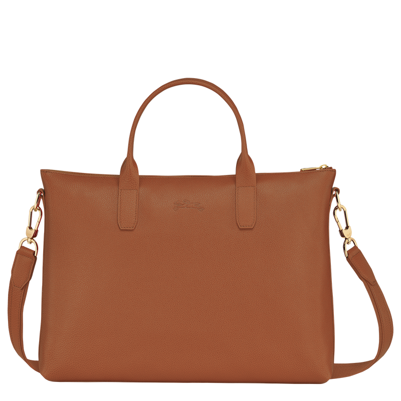 Longchamp Le Foulonné Maletín S Cuero - Caramelo Oferta exclusiva