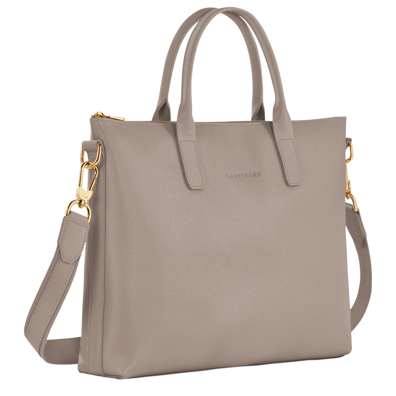 Longchamp Le Foulonné Maletín S Cuero - Tórtola Última moda
