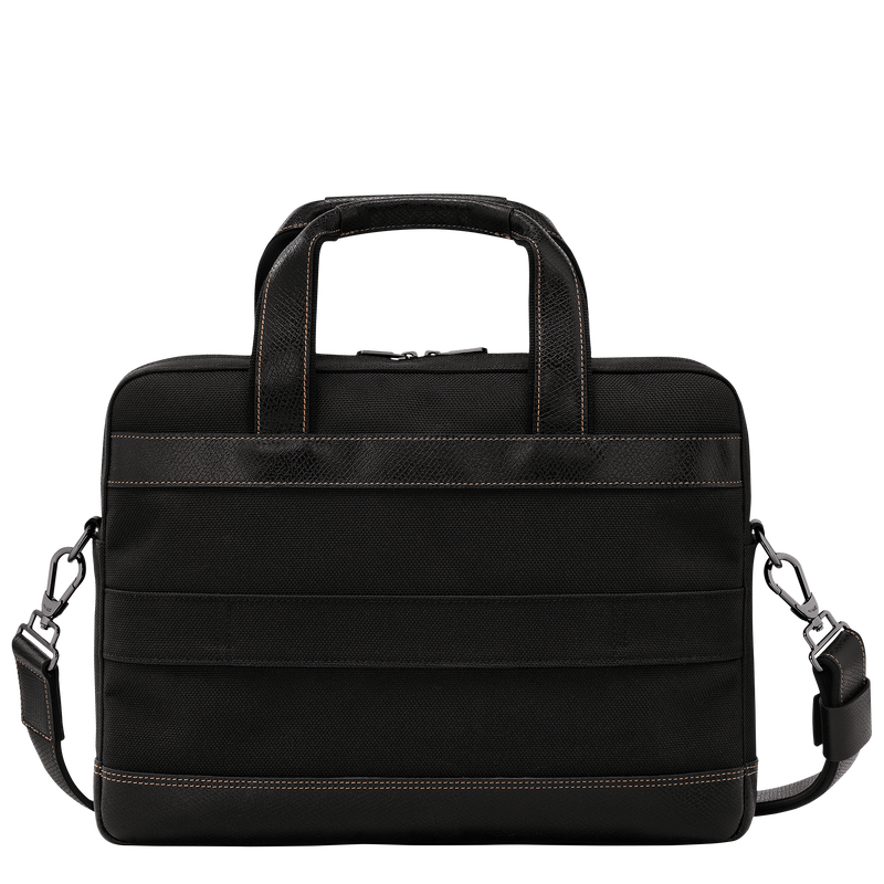 Longchamp Boxford Maletín S Lona reciclada - Negro Ofertas de temporada