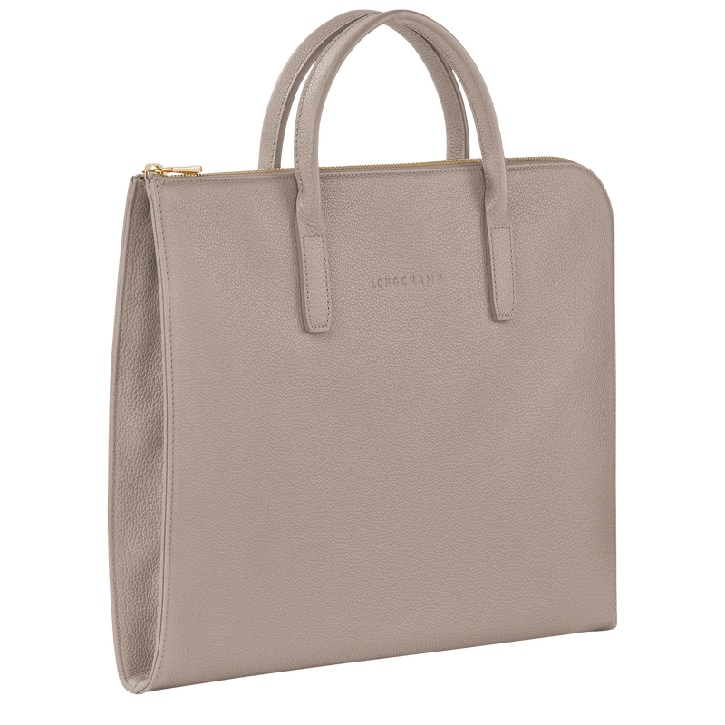 Longchamp Le Foulonné Maletín S Cuero - Tórtola Outlet