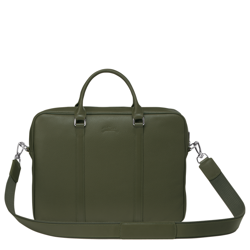 Longchamp Le Foulonné Maletín XS Cuero - Caqui Outlet online