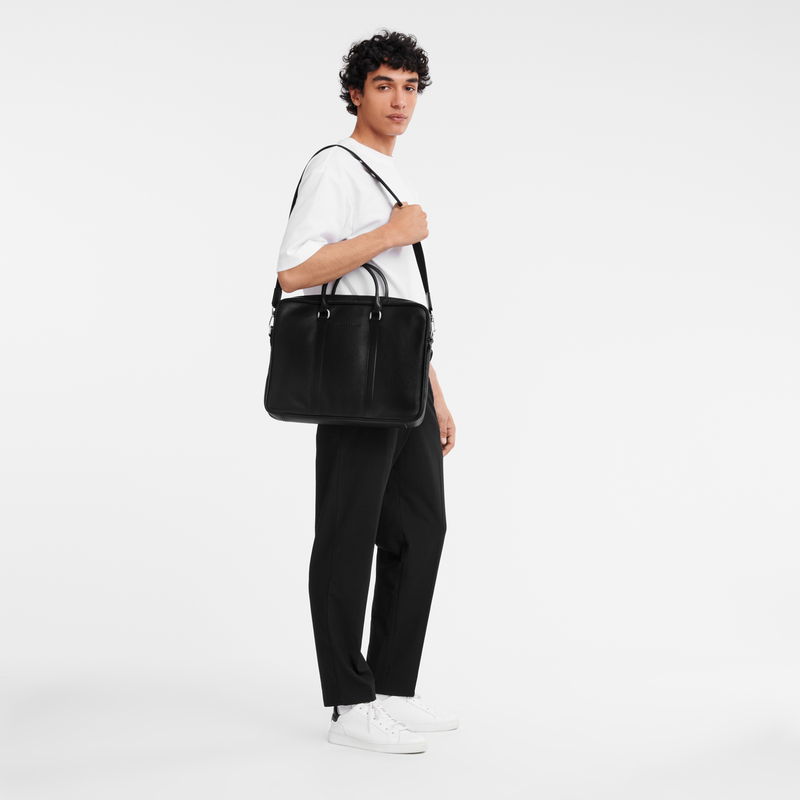 Longchamp Le Foulonné Maletín S Cuero - Negro Ofertas