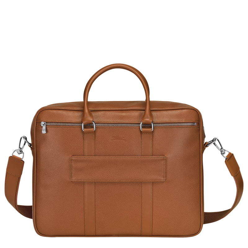 Longchamp Le Foulonné Maletín M Cuero - Caramelo Gran oferta
