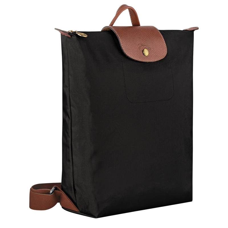 Longchamp Le Pliage Original Mochila M Tela - Negro Los más vendidos