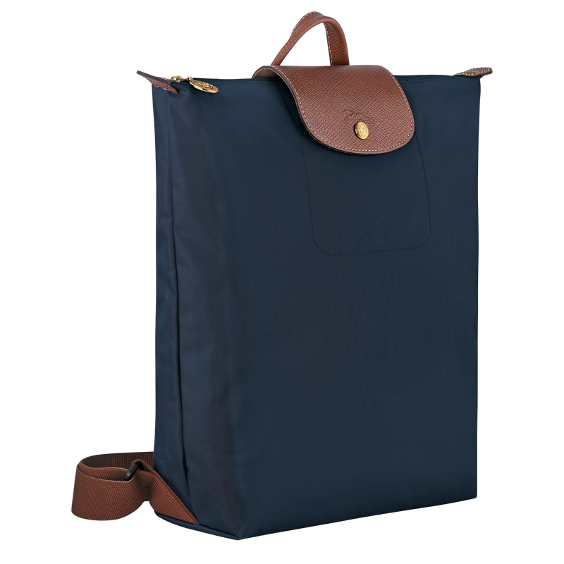 Longchamp Le Pliage Original Mochila M Tela - Azul Marino Ventas relámpago