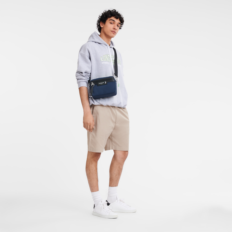 Longchamp Le Pliage Energy Bolso bandolera S Lona reciclada - Azul Marino Mejor oferta