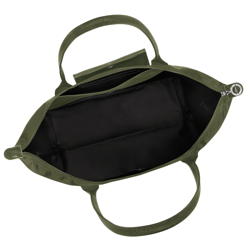 Longchamp Le Pliage Green Bolso de hombro L Lona reciclada - Bosque Oferta especial de fábrica