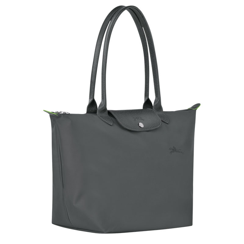 Longchamp Le Pliage Green Bolso de hombro L Lona reciclada - Grafito Promoción trimestral