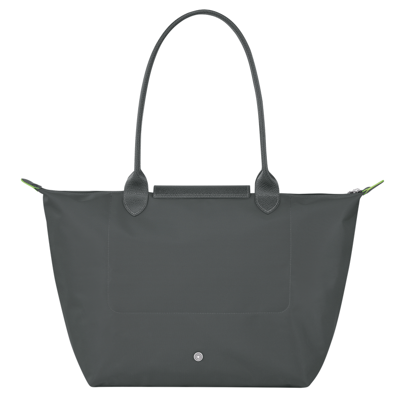 Longchamp Le Pliage Green Bolso de hombro L Lona reciclada - Grafito Promoción trimestral