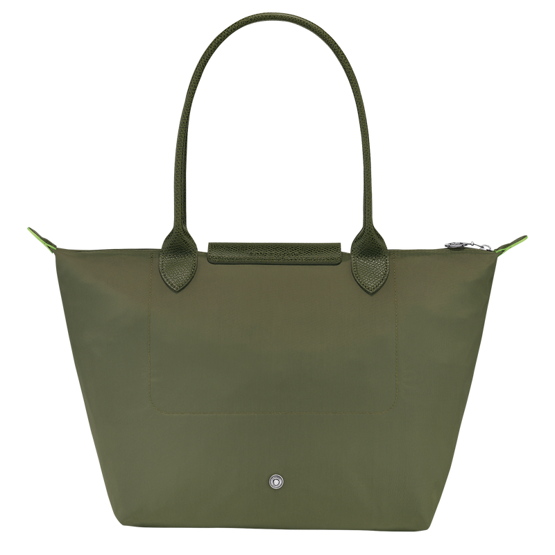 Longchamp Le Pliage Green Bolso de hombro M Lona reciclada - Bosque Solo queda un día