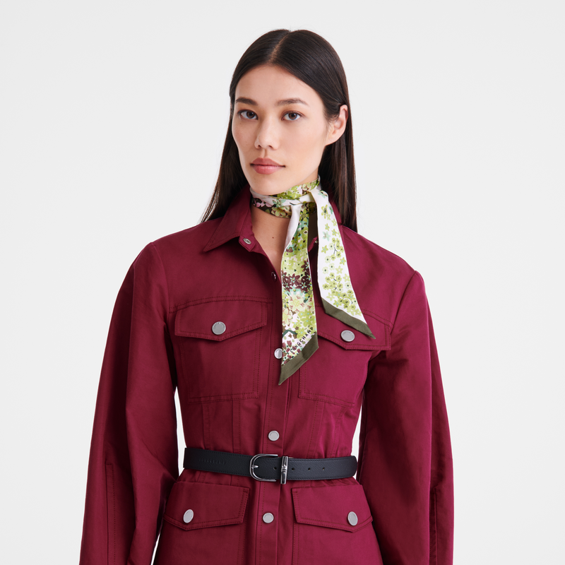 Longchamp Collier de fleurs Banda Seda - alcachofa Libre de impuestos