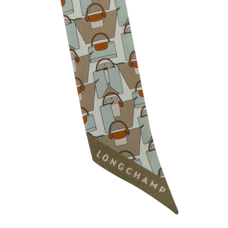 Longchamp Origami Le Pliage Banda Seda - Verbena Descuento por venta flash