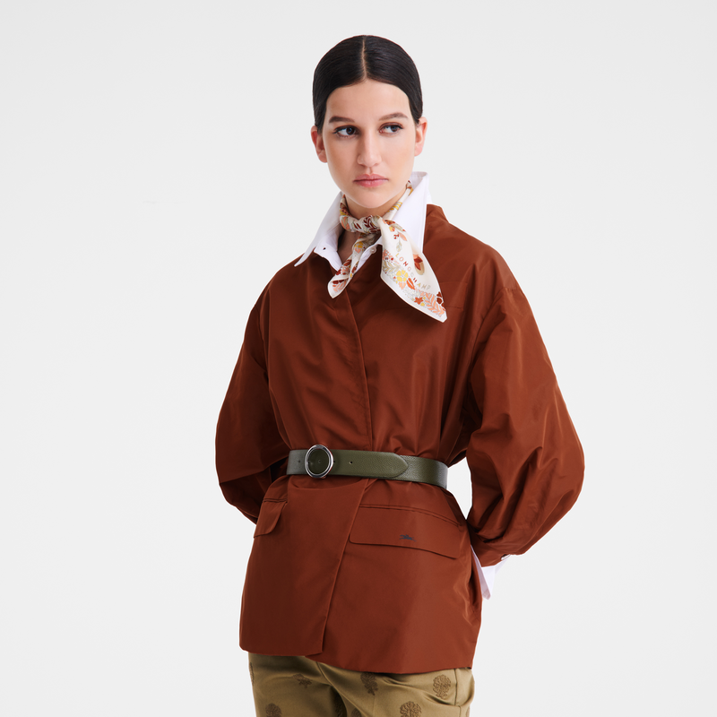 Longchamp Forêt Longchamp Pañuelo de seda 50 Seda - Miel Gran oferta