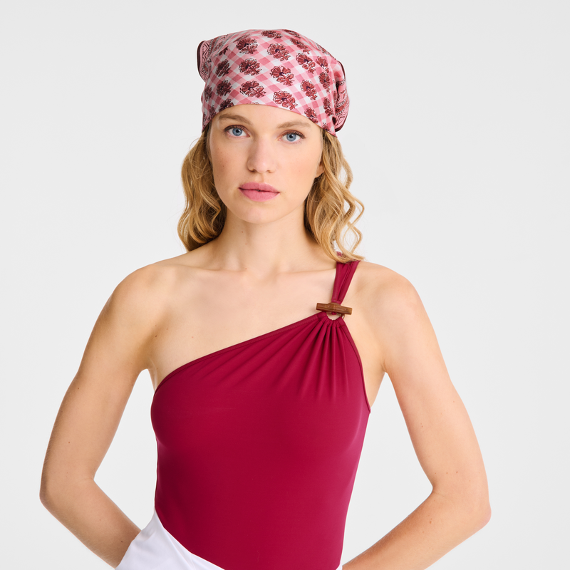 Longchamp La escapada bucólica Pañuelo de seda 50 Seda - Blush Rebajas top