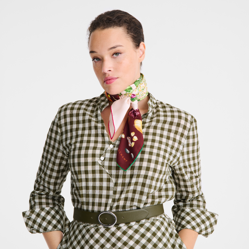 Longchamp Más allá del jardín Pañuelo de seda 90 Seda - Multicolor Ofertas de temporada