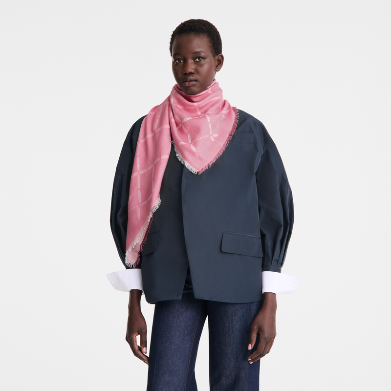 Longchamp Le Roseau Estolas Mezcla de algodón - Malvavisco En oferta