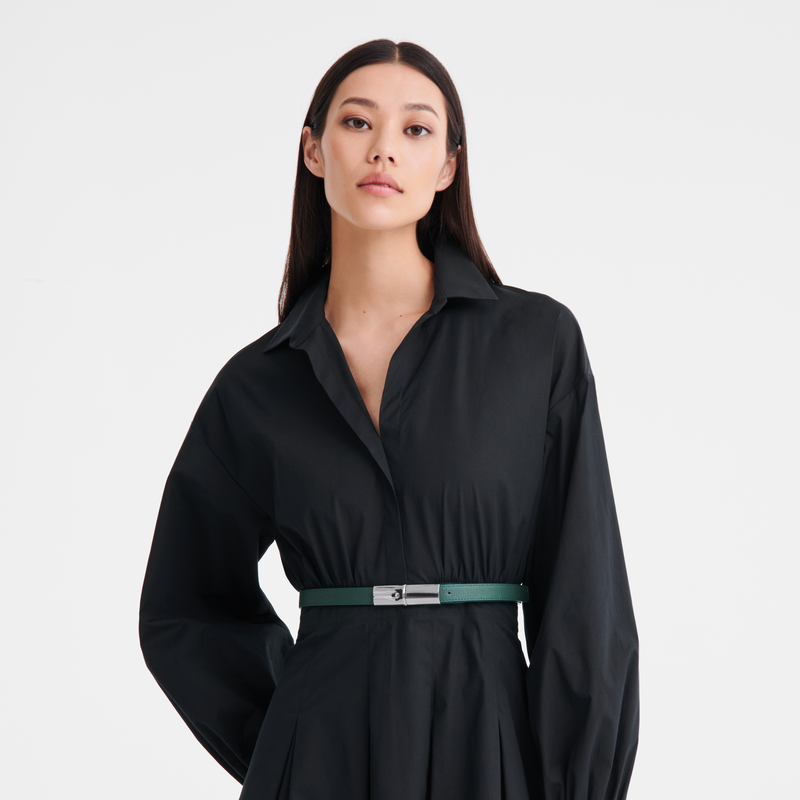 Longchamp Le Roseau Cinturón de mujer Cuero - Cedro Ventas relámpago