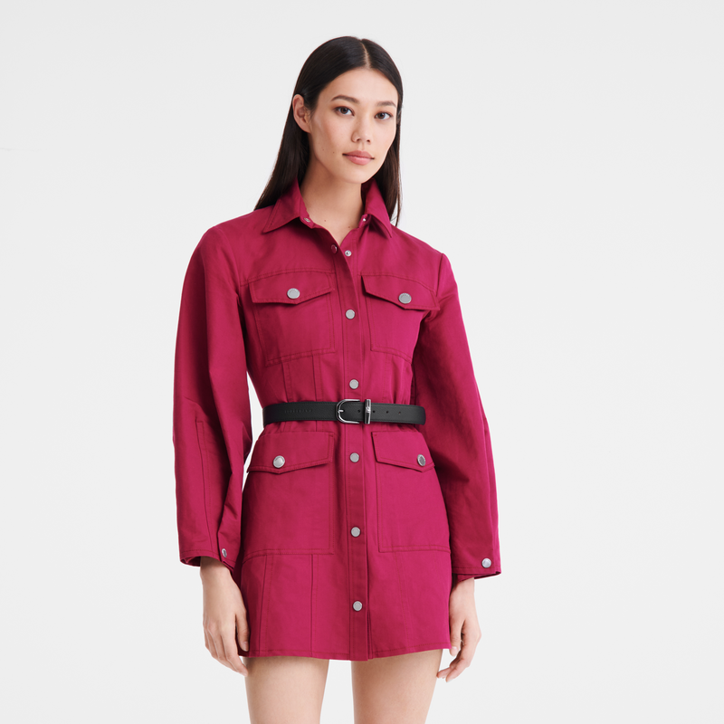 Longchamp Le Roseau Cinturón de mujer Cuero - Negro Tienda