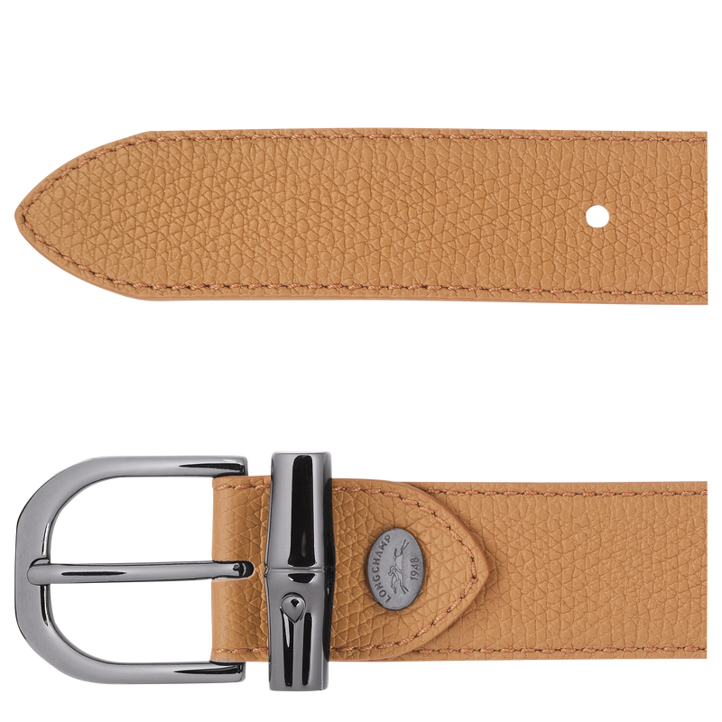 Longchamp Le Roseau Cinturón de mujer Cuero - Nuez Tienda