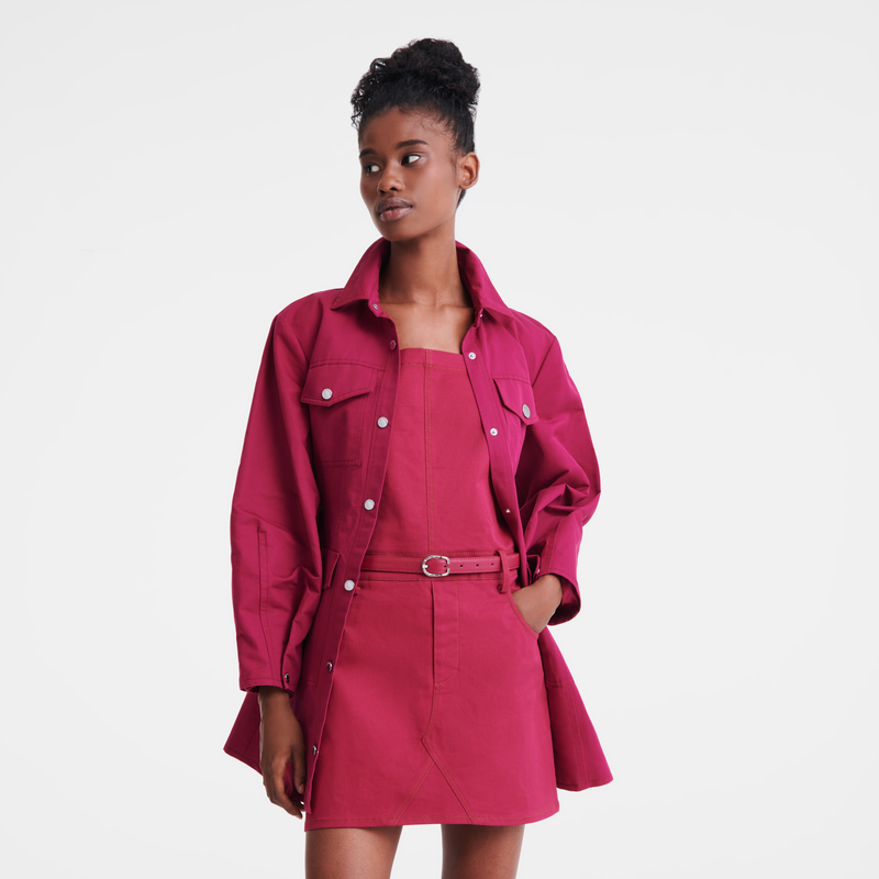 Longchamp Le Foulonné Cinturón de mujer Cuero - Remolacha Últimos 3 días