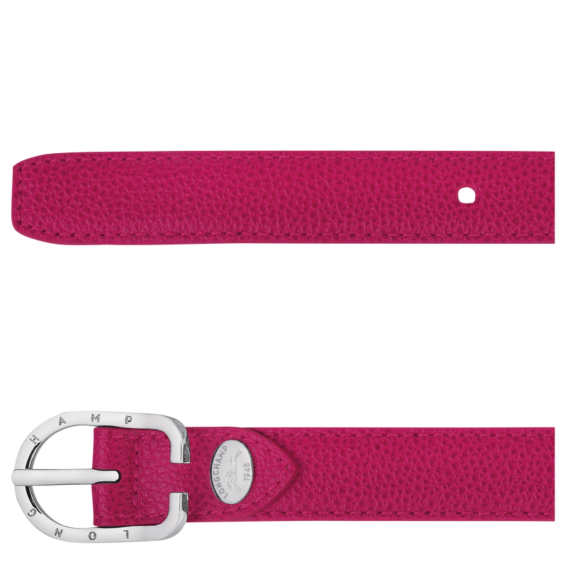 Longchamp Le Foulonné Cinturón de mujer Cuero - Remolacha Últimos 3 días