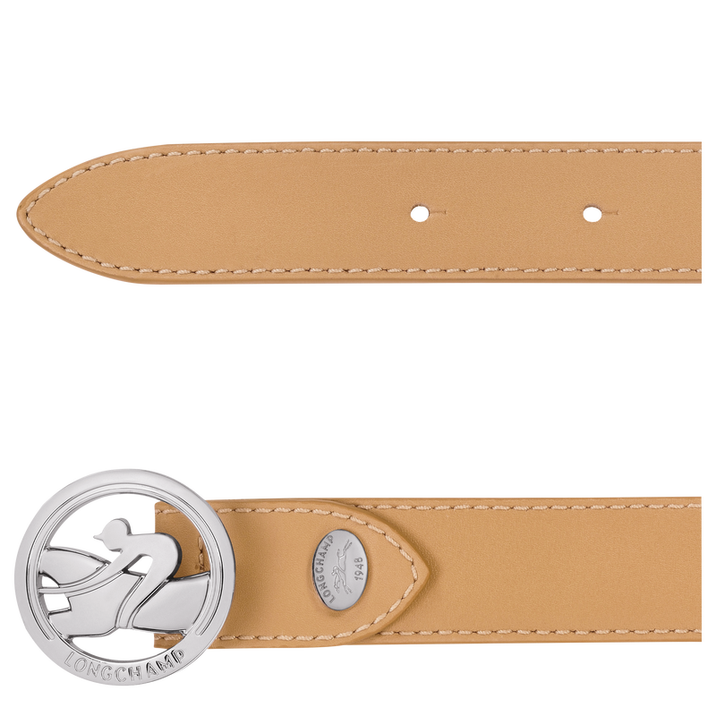 Longchamp La Médaille Longchamp Cinturón de mujer Cuero - Semilla Precio de fábrica