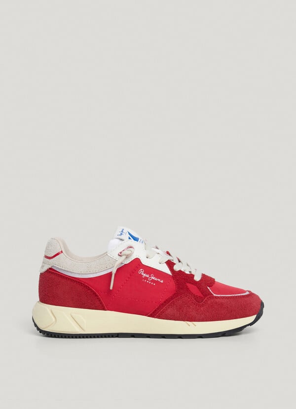 Pepe Jeans zapatillas con detalles en ante - marlon