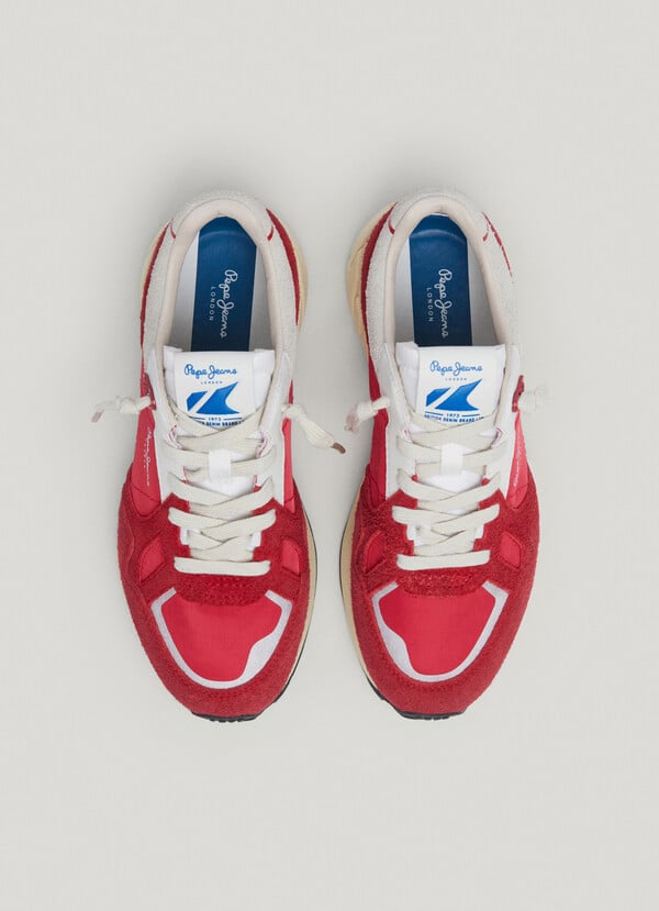 Pepe Jeans zapatillas con detalles en ante - marlon Tienda