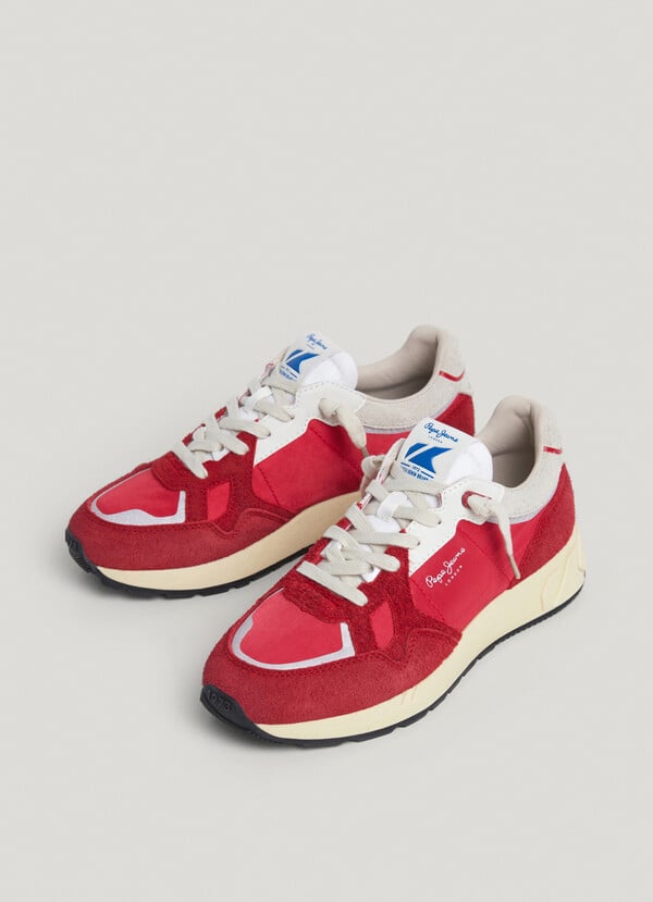 Pepe Jeans zapatillas con detalles en ante - marlon Tienda