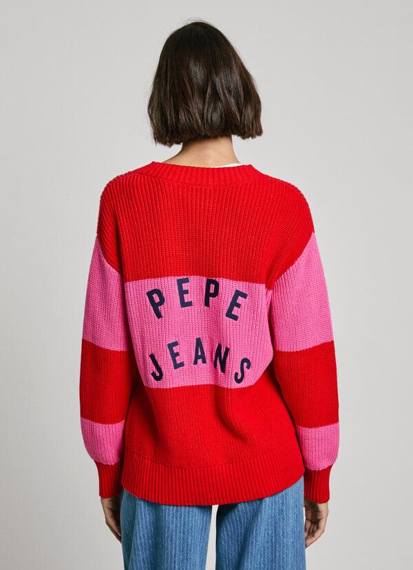 Pepe Jeans cárdigan rayas cuello pico Envío gratis